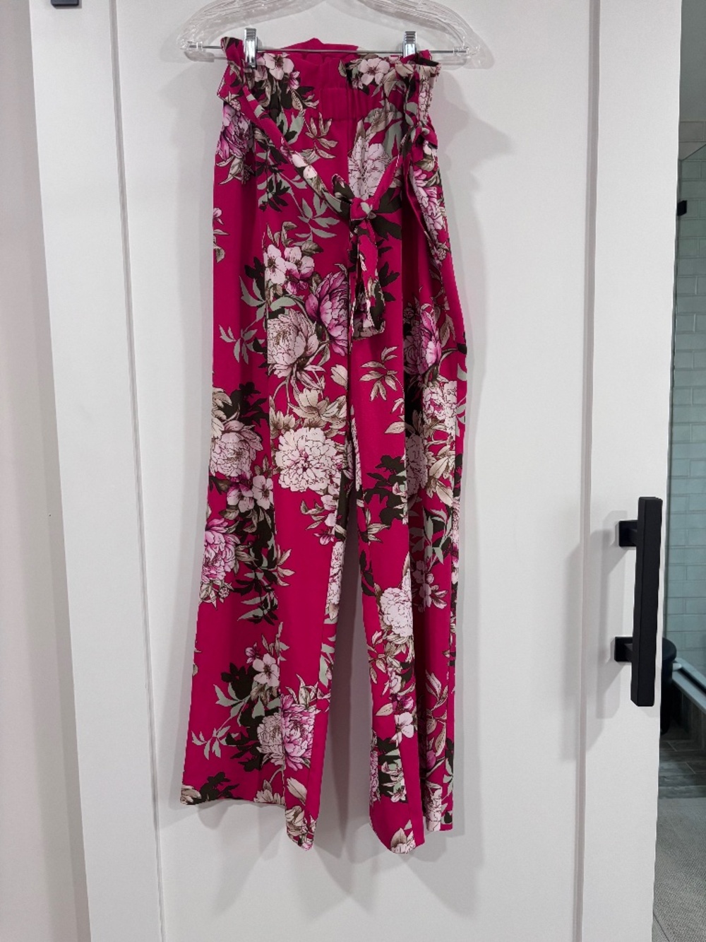 WOMEN'S NY& CO FLORAL PANTS SIZE S